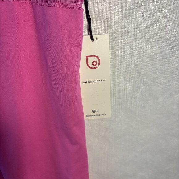 Womens Sleeveless Pink Athletic Tank Top With Mesh Back & Stretch Fabric - Picture 7 of 8